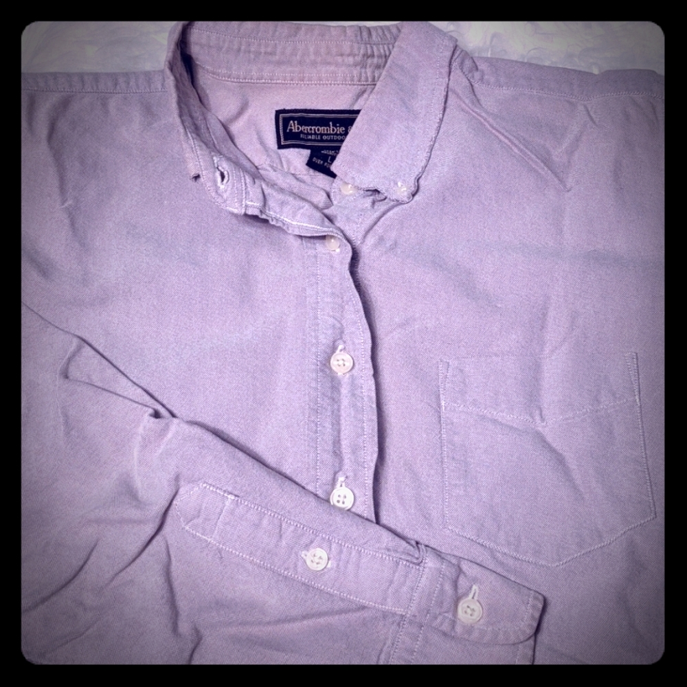 Vintage Abercrombie and Fitch Lilac Button Down